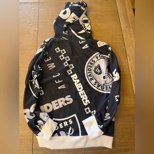 NFL Raiders Black and White Kids Hoodie